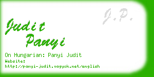 judit panyi business card